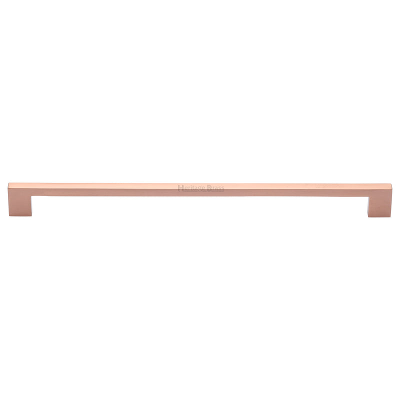 Heritage Brass Cabinet Pull Metro Design 320mm CTC Satin Rose Gold Finish - C0337 320-SRG - Choice Handles