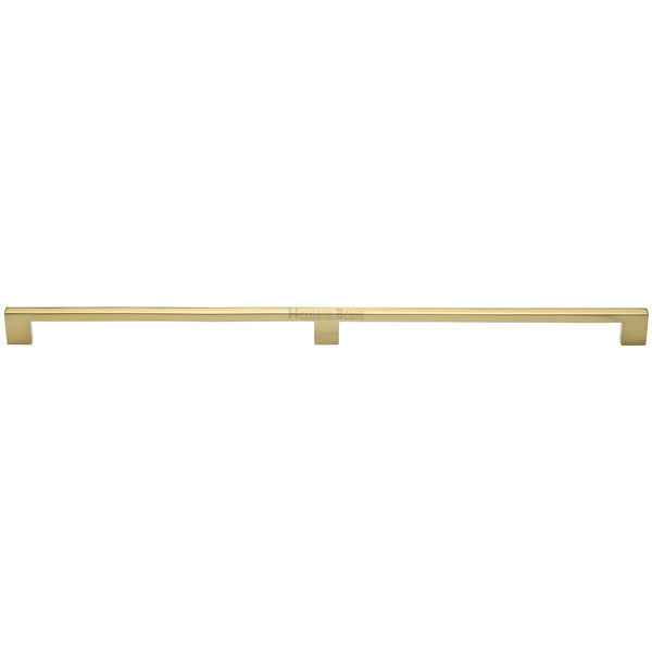 Heritage Brass Cabinet Pull Metro Design 480mm CTC Polished Brass Finish - C0337 480-PB - Choice Handles