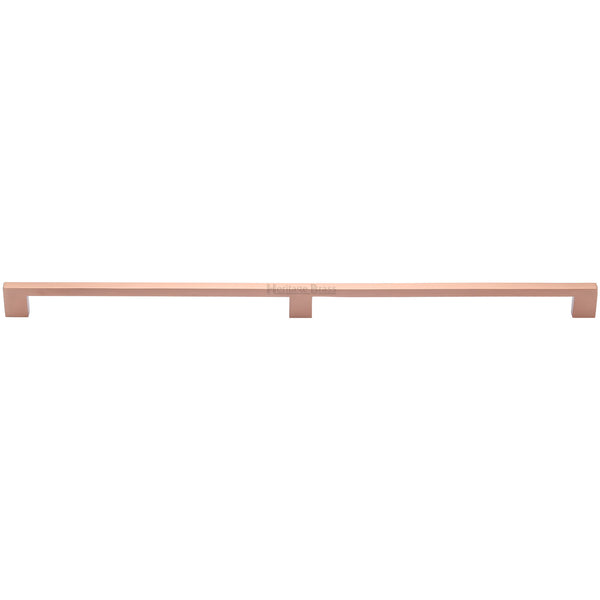 Heritage Brass Cabinet Pull Metro Design 480mm CTC Satin Rose Gold Finish - C0337 480-SRG - Choice Handles