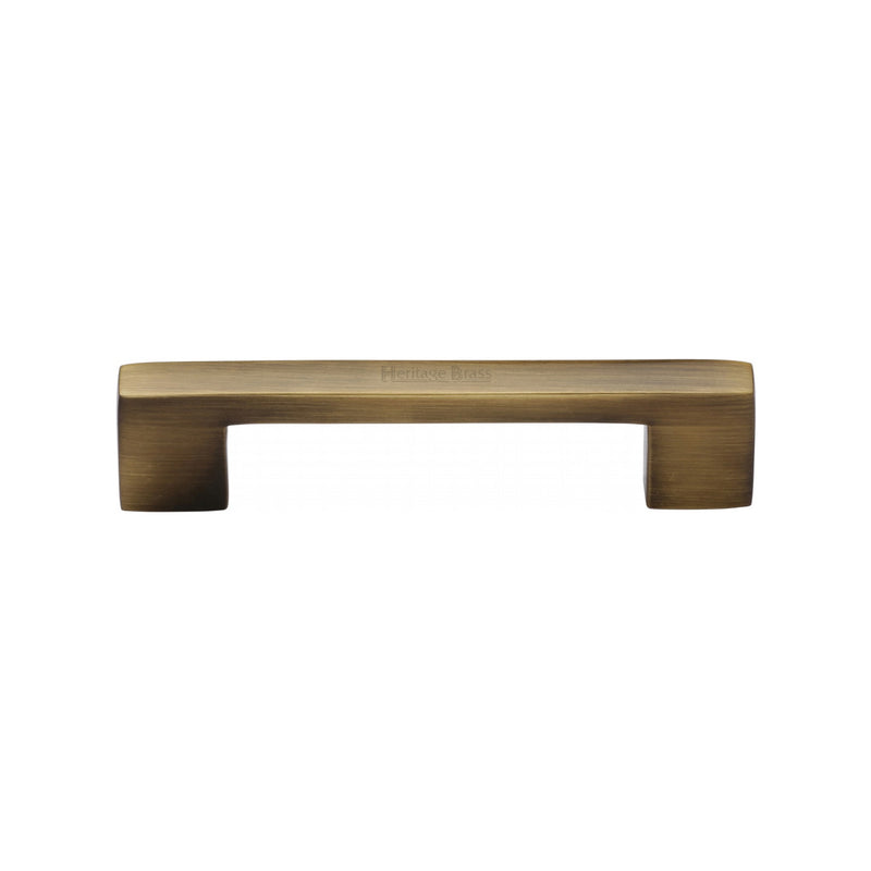 Heritage Brass Cabinet Pull Metro Design 96mm Antique finish - C0337 96-AT - Choice Handles
