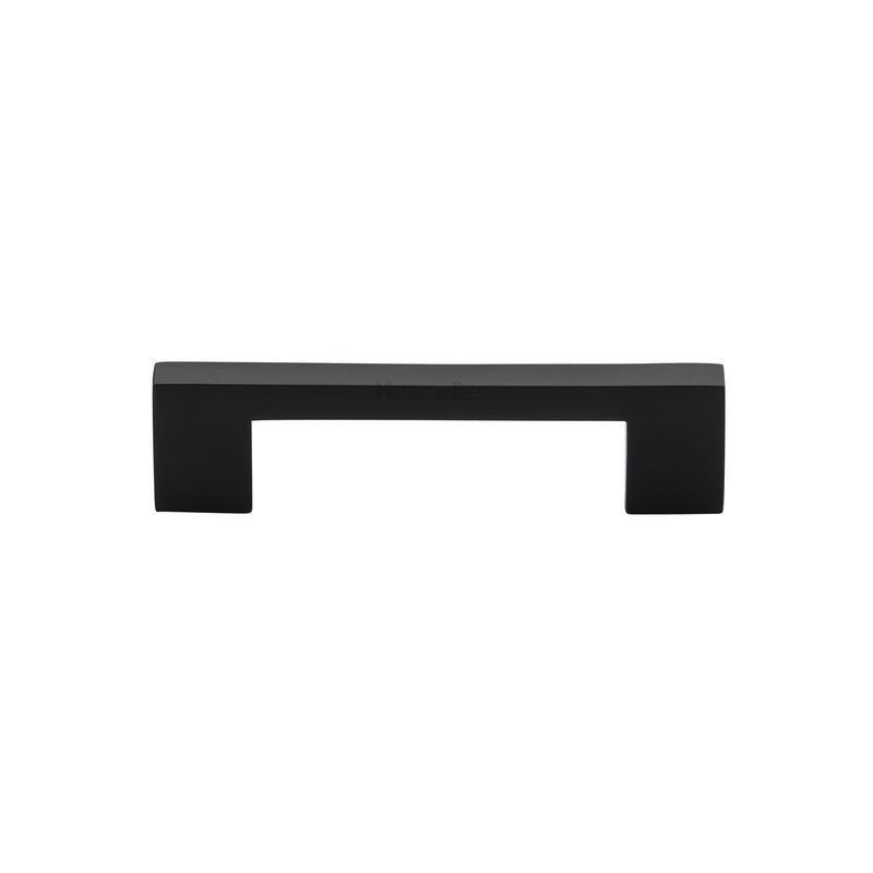 Heritage Brass Cabinet Pull Metro Design 96mm CTC Matt Black Finish - C0337 96-BKMT - Choice Handles