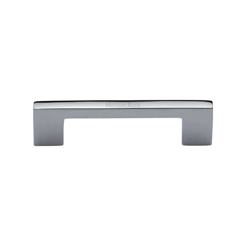 Heritage Brass Cabinet Pull Metro Design 96mm Polished Chrome finish - C0337 96-PC - Choice Handles