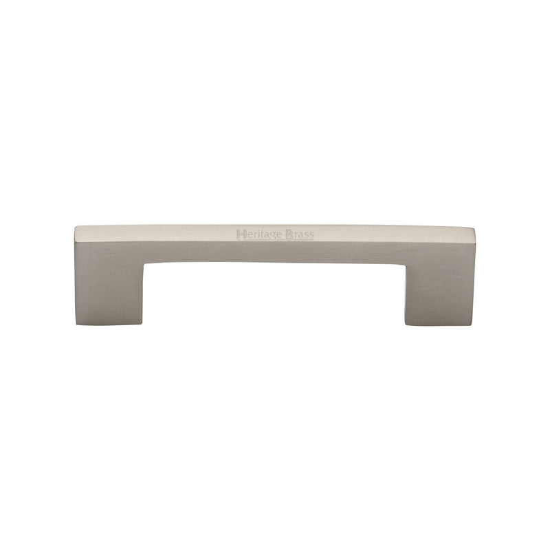Heritage Brass Cabinet Pull Metro Design 96mm Satin Nickel finish - C0337 96-SN - Choice Handles