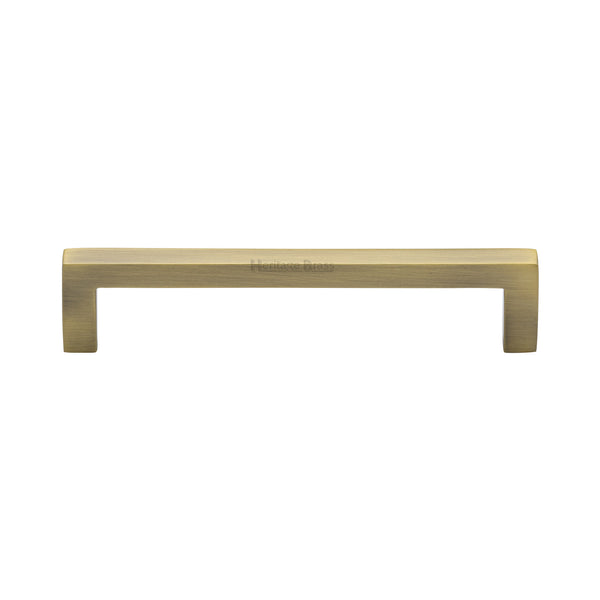 Heritage Brass Cabinet Pull City Design 128mm CTC Antique Brass Finish - C0339 128-AT - Choice Handles