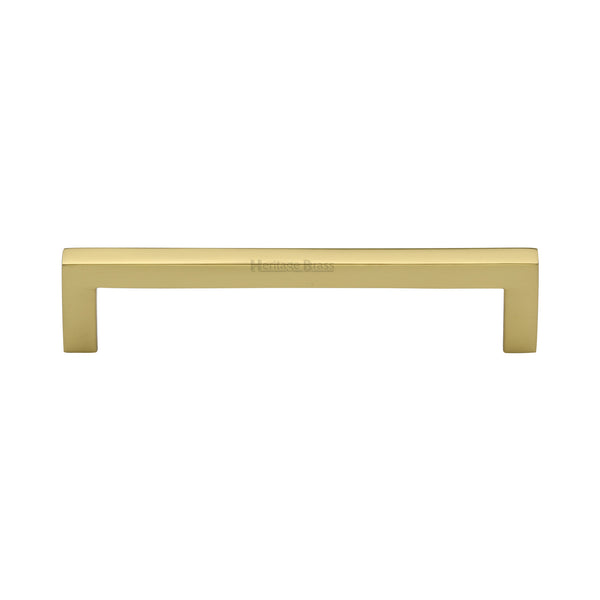Heritage Brass Cabinet Pull City Design 128mm CTC Polished Brass Finish - C0339 128-PB - Choice Handles