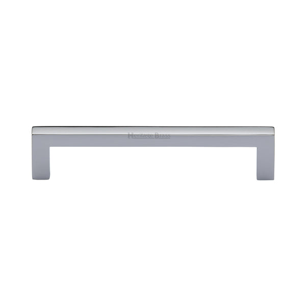 Heritage Brass Cabinet Pull City Design 128mm CTC Polished Chrome Finish - C0339 128-PC - Choice Handles