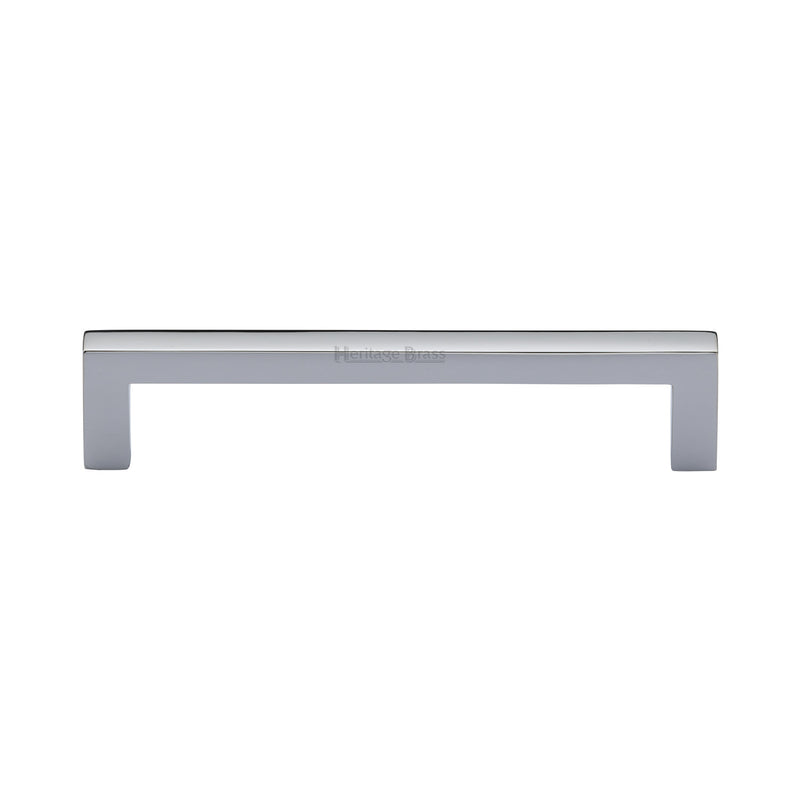Heritage Brass Cabinet Pull City Design 128mm CTC Polished Chrome Finish - C0339 128-PC - Choice Handles
