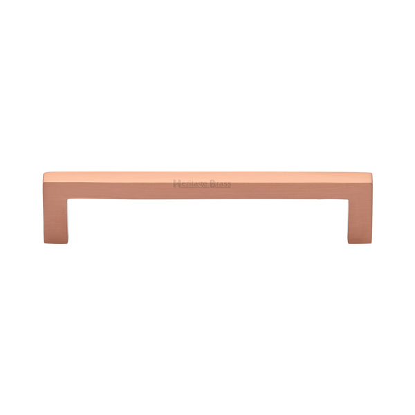 Heritage Brass Cabinet Pull City Design 128mm CTC Satin Rose Gold Finish - C0339 128-SRG - Choice Handles