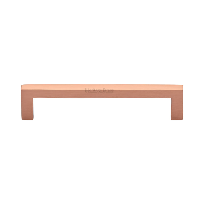 Heritage Brass Cabinet Pull City Design 128mm CTC Satin Rose Gold Finish - C0339 128-SRG - Choice Handles
