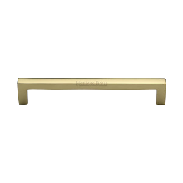 Heritage Brass Cabinet Pull City Design 160mm CTC Polished Brass Finish - C0339 160-PB - Choice Handles