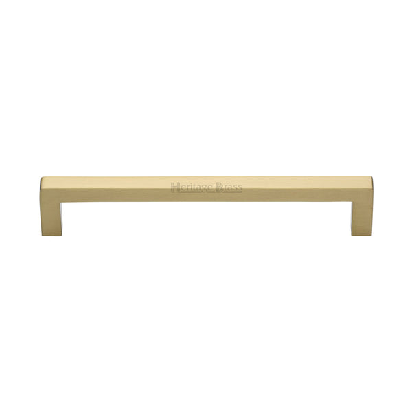 Heritage Brass Cabinet Pull City Design 160mm CTC Satin Brass Finish - C0339 160-SB - Choice Handles