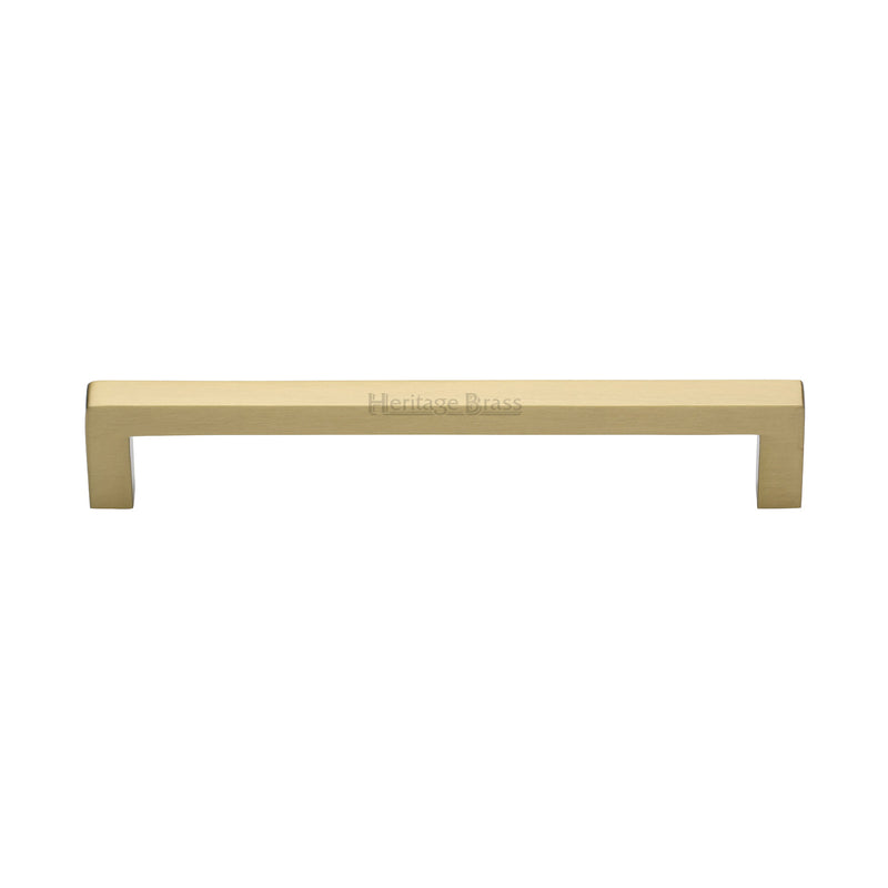 Heritage Brass Cabinet Pull City Design 160mm CTC Satin Brass Finish - C0339 160-SB - Choice Handles