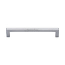 Heritage Brass Cabinet Pull City Design 160mm CTC Satin Chrome Finish - C0339 160-SC - Choice Handles