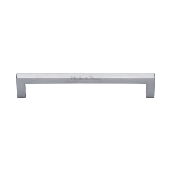 Heritage Brass Cabinet Pull City Design 160mm CTC Satin Chrome Finish - C0339 160-SC - Choice Handles