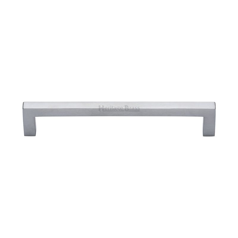 Heritage Brass Cabinet Pull City Design 160mm CTC Satin Chrome Finish - C0339 160-SC - Choice Handles