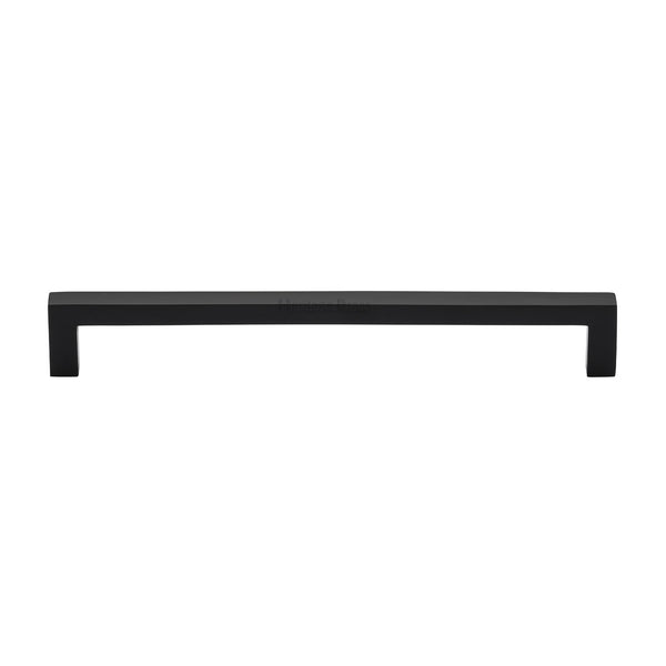 Heritage Brass Cabinet Pull City Design 192mm CTC Matt Black Finish - C0339 192-BKMT - Choice Handles