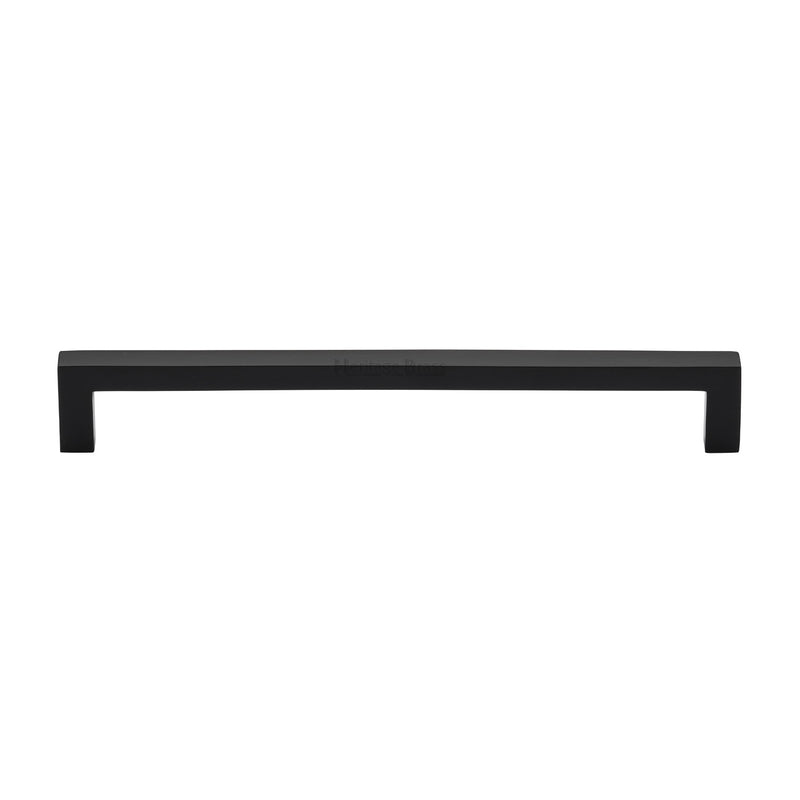 Heritage Brass Cabinet Pull City Design 192mm CTC Matt Black Finish - C0339 192-BKMT - Choice Handles