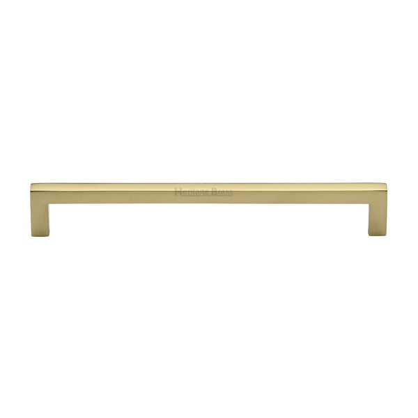 Heritage Brass Cabinet Pull City Design 192mm CTC Polished Brass Finish - C0339 192-PB - Choice Handles
