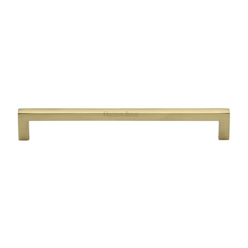 Heritage Brass Cabinet Pull City Design 192mm CTC Polished Brass Finish - C0339 192-PB - Choice Handles