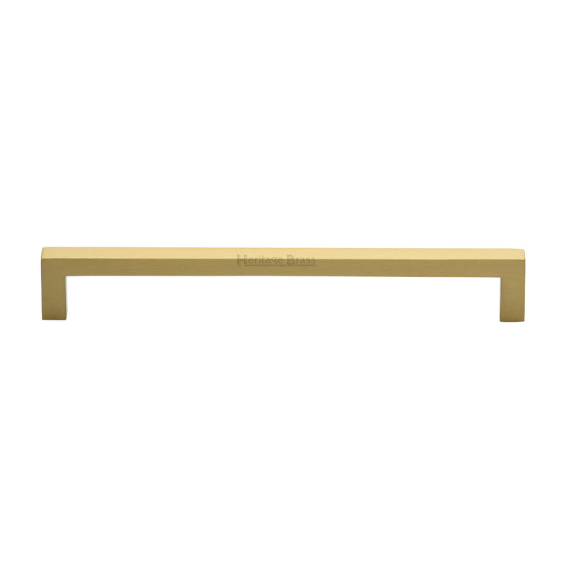 Heritage Brass Cabinet Pull City Design 192mm CTC Satin Brass Finish - C0339 192-SB - Choice Handles