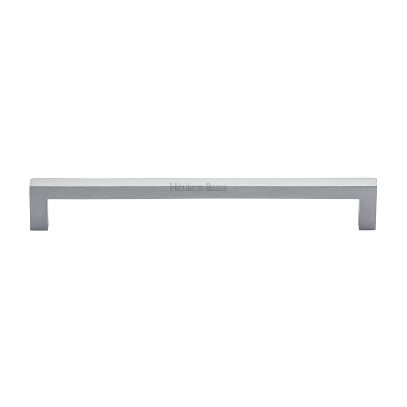 Heritage Brass Cabinet Pull City Design 192mm CTC Satin Chrome Finish - C0339 192-SC - Choice Handles
