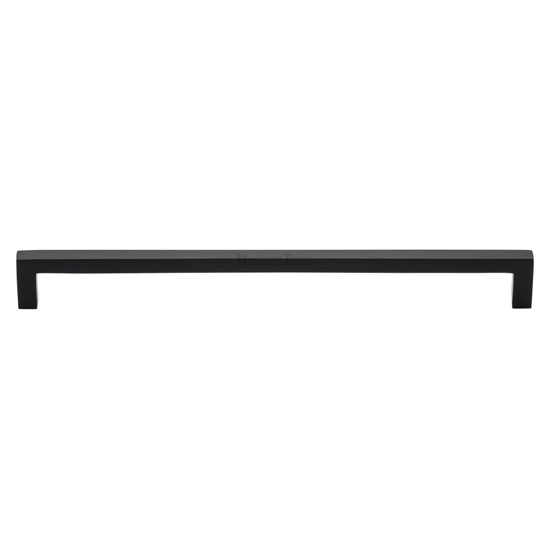 Heritage Brass Cabinet Pull City Design 256mm CTC Matt Black Finish - C0339 256-BKMT - Choice Handles