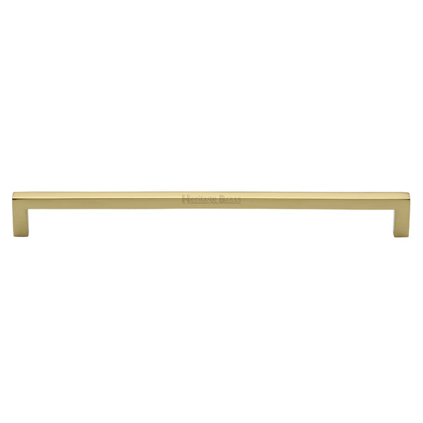 Heritage Brass Cabinet Pull City Design 256mm CTC Polished Brass Finish - C0339 256-PB - Choice Handles