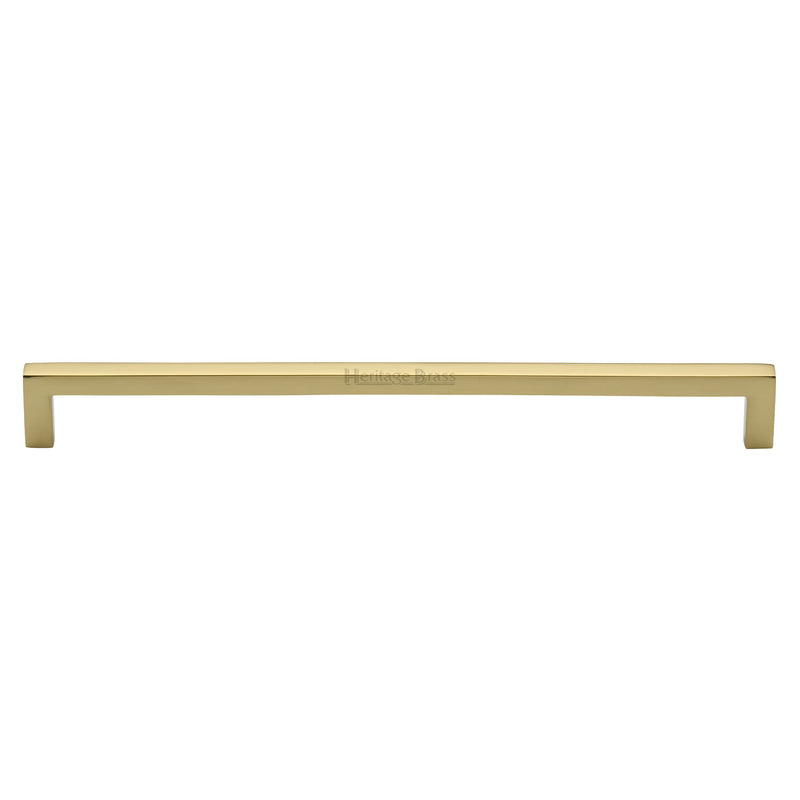 Heritage Brass Cabinet Pull City Design 256mm CTC Polished Brass Finish - C0339 256-PB - Choice Handles