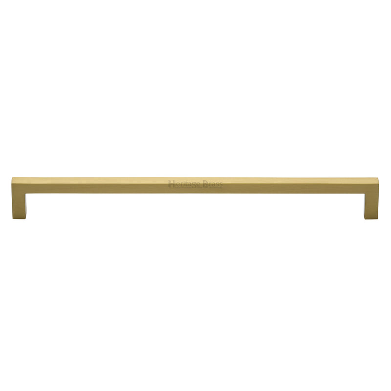 Heritage Brass Cabinet Pull City Design 256mm CTC Satin Brass Finish - C0339 256-SB - Choice Handles