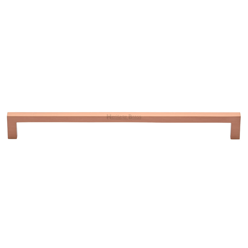 Heritage Brass Cabinet Pull City Design 256mm CTC Satin Rose Gold Finish - C0339 256-SRG - Choice Handles