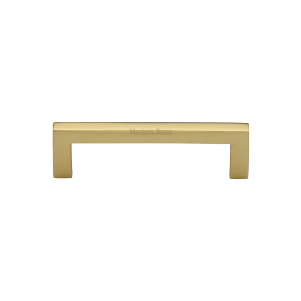 Heritage Brass Cabinet Pull City Design 96mm CTC Polished Brass Finish - C0339 96-PB - Choice Handles