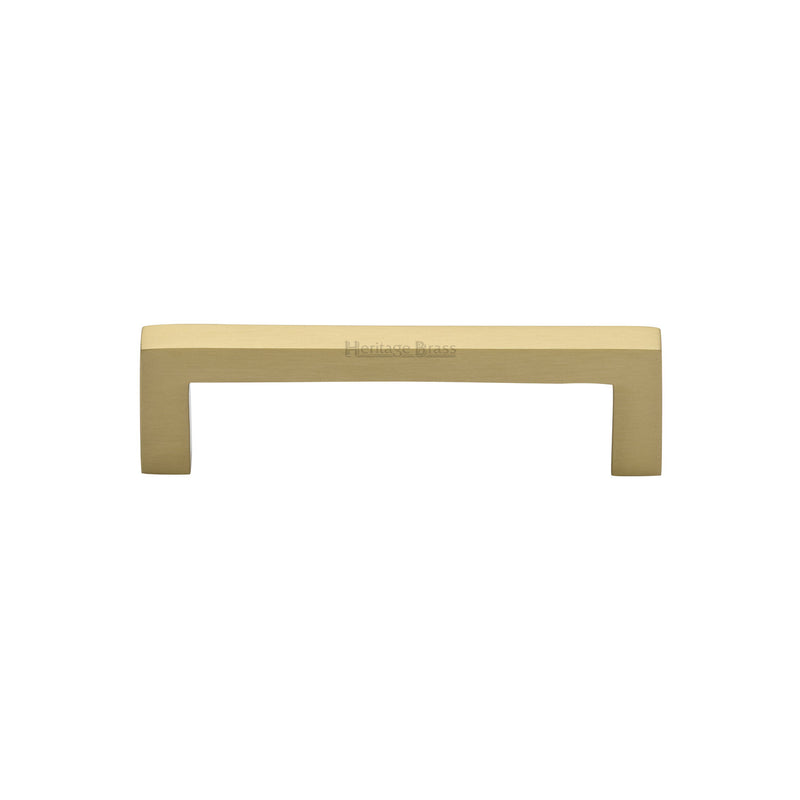 Heritage Brass Cabinet Pull City Design 96mm CTC Satin Brass Finish - C0339 96-SB - Choice Handles