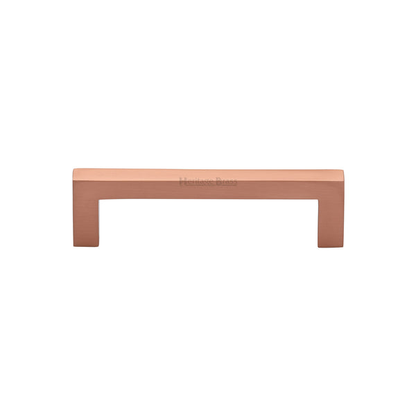 Heritage Brass Cabinet Pull City Design 96mm CTC Satin Rose Gold Finish - C0339 96-SRG - Choice Handles