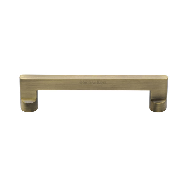 Heritage Brass Cabinet Pull Apollo Design 128mm CTC Antique Brass Finish - C0345 128-AT - Choice Handles