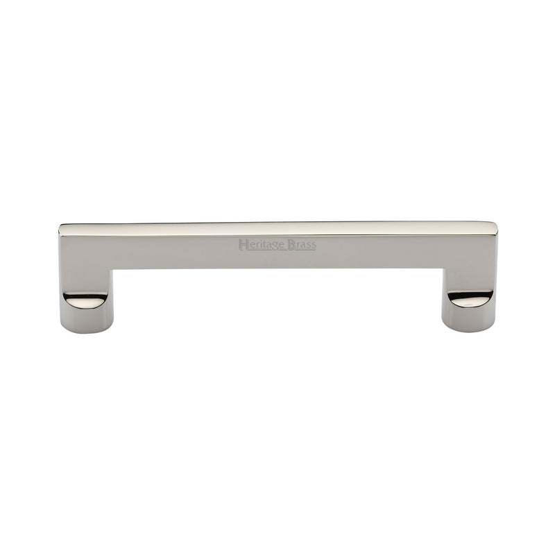 Heritage Brass Cabinet Pull Apollo Design 128mm CTC Polished Nickel Finish - C0345 128-PNF - Choice Handles