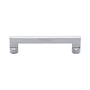 Heritage Brass Cabinet Pull Apollo Design 128mm CTC Satin Chrome Finish - C0345 128-SC - Choice Handles