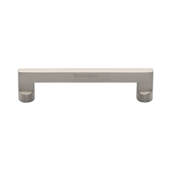 Heritage Brass Cabinet Pull Apollo Design 128mm CTC Satin Nickel Finish - C0345 128-SN - Choice Handles