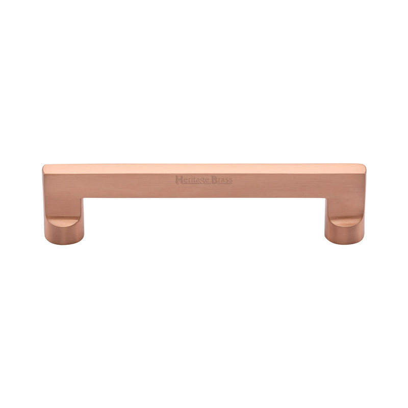 Heritage Brass Cabinet Pull Apollo Design 128mm CTC Satin Rose Gold Finish - C0345 128-SRG - Choice Handles