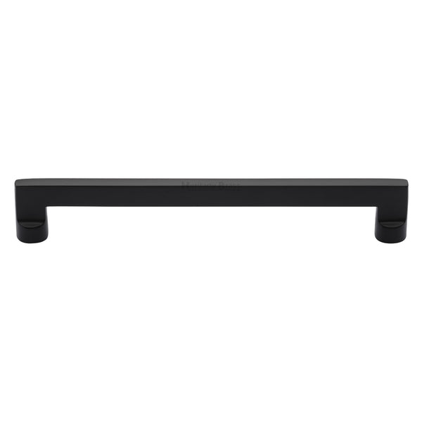 Heritage Brass Cabinet Pull Apollo Design 203mm CTC Matt Black Finish - C0345 203-BKMT - Choice Handles