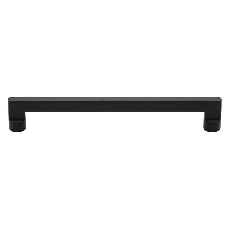 Heritage Brass Cabinet Pull Apollo Design 203mm CTC Matt Black Finish - C0345 203-BKMT - Choice Handles