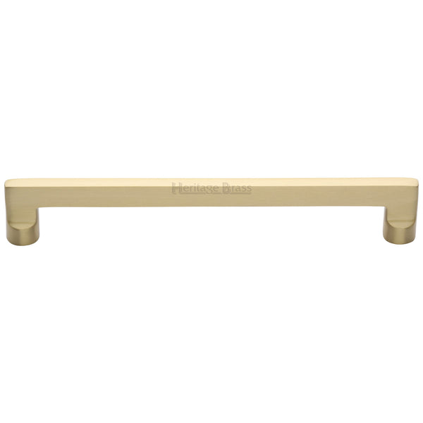 Heritage Brass Cabinet Pull Apollo Design 203mm CTC Satin Brass Finish - C0345 203-SB - Choice Handles