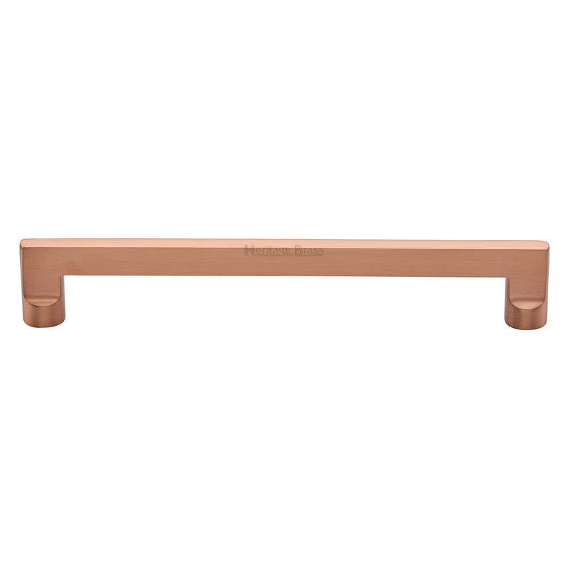 Heritage Brass Cabinet Pull Apollo Design 203mm CTC Satin Rose Gold Finish
 - C0345 203-SRG - Choice Handles