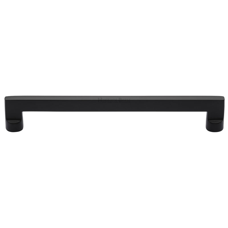 Heritage Brass Cabinet Pull Apollo Design 256mm CTC Matt Black Finish
 - C0345 256-BKMT - Choice Handles