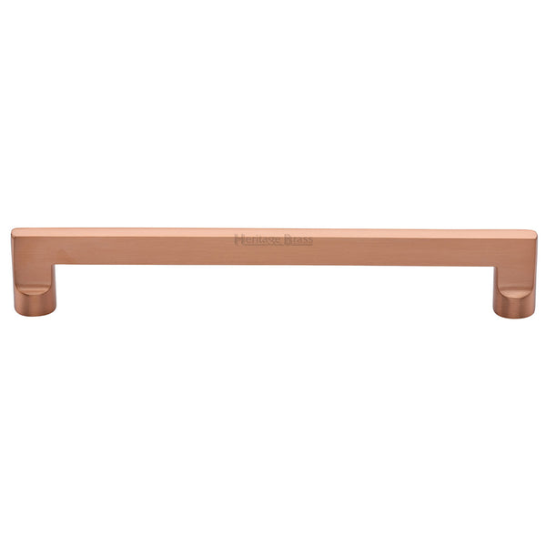 Heritage Brass Cabinet Pull Apollo Design 256mm CTC Satin Rose Gold Finish - C0345 256-SRG - Choice Handles