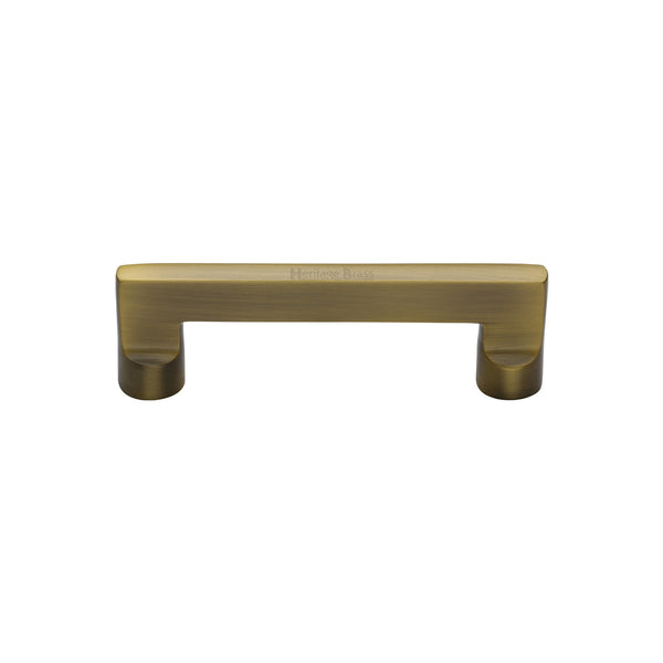 Heritage Brass Cabinet Pull Apollo Design 96mm Antique finish - C0345 96-AT - Choice Handles
