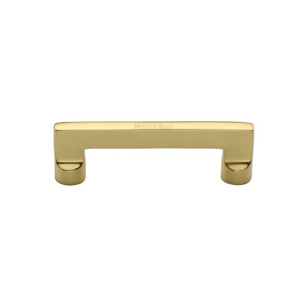 Heritage Brass Cabinet Pull Apollo Design 96mm Polished Brass finish
 - C0345 96-PB - Choice Handles