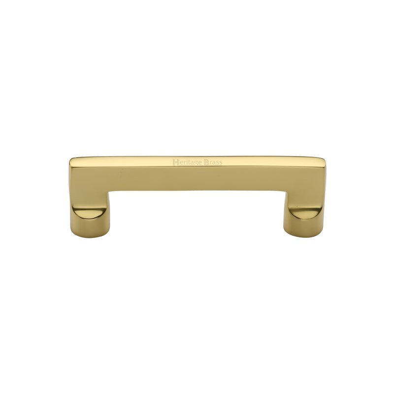Heritage Brass Cabinet Pull Apollo Design 96mm Polished Brass finish
 - C0345 96-PB - Choice Handles