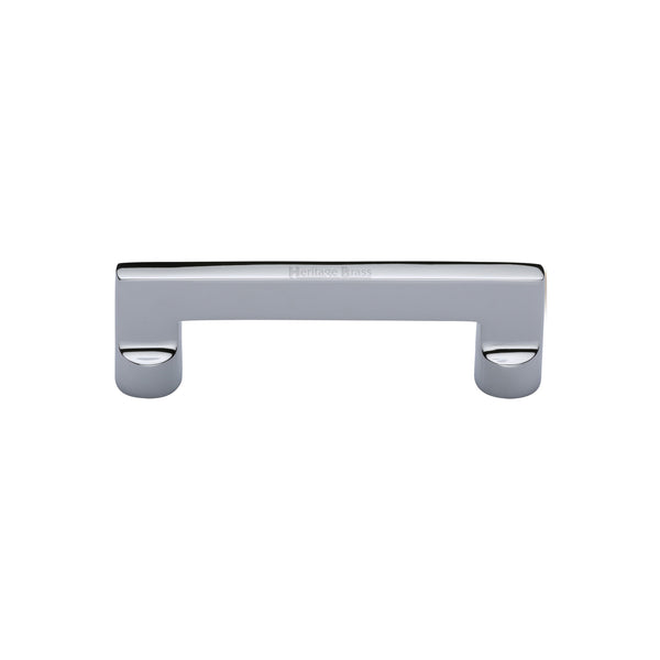 Heritage Brass Cabinet Pull Apollo Design 96mm Polished Chrome finish - C0345 96-PC - Choice Handles