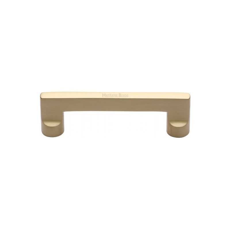 Heritage Brass Cabinet Pull Apollo Design 96mm CTC Satin Brass Finish - C0345 96-SB - Choice Handles