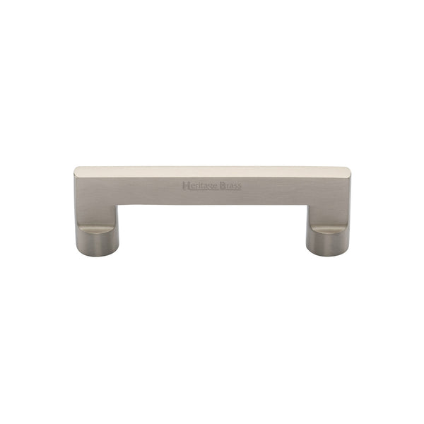 Heritage Brass Cabinet Pull Apollo Design 96mm Satin Nickel finish - C0345 96-SN - Choice Handles